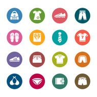 Clothing and Accessories Color Icons N2