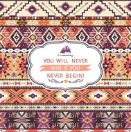 Seamless colorful pattern in tribal style N2