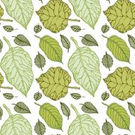 Leaves Seamless vector background N17