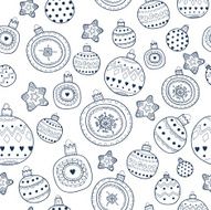 Pattern With Christmas Balls N3
