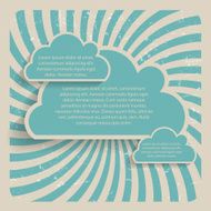 Abstract Cloud Background Vector Illustration N11