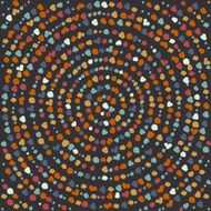 Color dot mandala Circle vector pattern N2