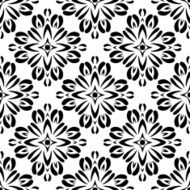 Seamless circle vintage flower pattern N39