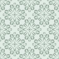 Seamless circle vintage flower pattern N40