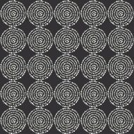 Black and white dot mandala Circle vector pattern N3