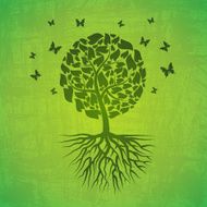 Green tree background