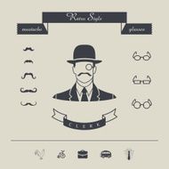 retro style clerk