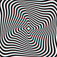 Anaglyph Opt Art Illustration