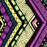 Ethnic background with geometric elements