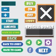 Simple game buttons