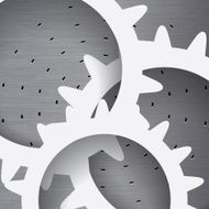 Abstract gear futuristic background