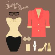 Fashion set of elegant dresses with shoes for woman N2