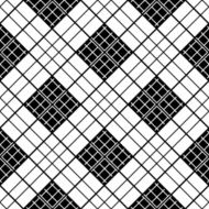 Monochrome plaid fabric background Abstract seamless vector pattern