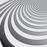 Spiral perspective vector - Optical art