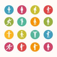 People icon Circle Series - eps 10 N2