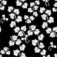 Contrast ivy seamless pattern