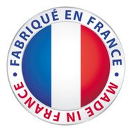 Made in France Guaranteed flag vector label