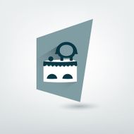 Retro flat-iron sign