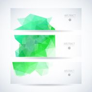 Abstract vector mosaic banners N130
