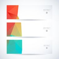Abstract vector mosaic banners N133