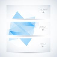 Abstract vector mosaic banners N135