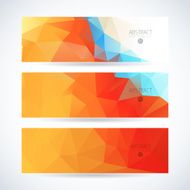 Abstract vector mosaic banners N139