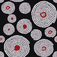 Traditional African Ornament with swirls Seamless vector pattern N3