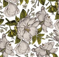 Flowers Vector Beautiful background with a flower ornament Bouquets from flowers N2