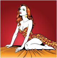 Beautiful Woman Posing Seductively