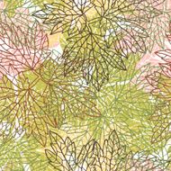 Seamless vector pattern with stylized autumn leaves N8