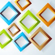 abstract 3D square pattern banner background