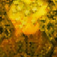 abstract yellow hexagon pattern background N2