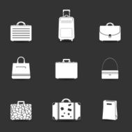 Bags icons set N3