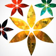 abstract colorful floral pattern background N11
