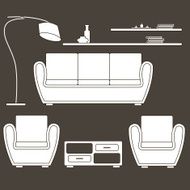 living room furniture icons N2