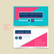 modern vector business card set