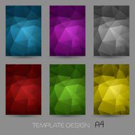 Vector abstract geometric banner with triangle N3