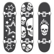 Set of skateboard backgrounds Skateboard design