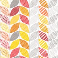 Autumn seamless background with abstract leaves