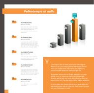 Brochure flyer newsletter annual report layout template N4
