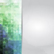 Abstract green blue card or invitation template