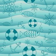 Seamless nautical pattern N36