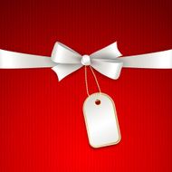 Vector christmas background with bow