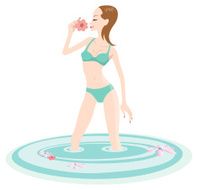 girl in good health and body shape
