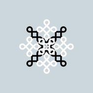 abstract black and white decorate shape background