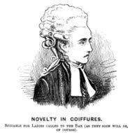 If Victorian barristers were women how their wigs might look