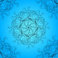abstract line floral pattern background