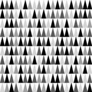 Mixed black and grey triangles pointing upward seamless pattern background