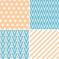 Set of abstract seamless patterns N18