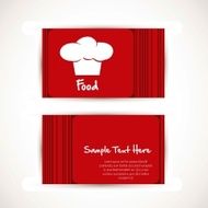 business card with chef&#039;s hat N2